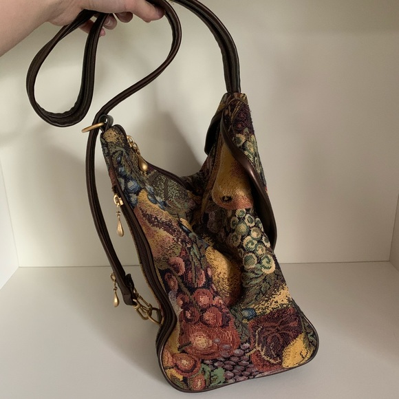 Vintage brocade purse backpack 2 in 1 - Picture 4 of 16